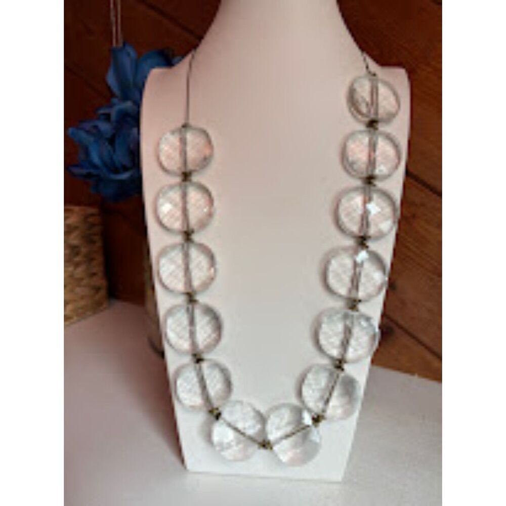 Lucite & Brass Necklace